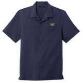 Men's Navy Trident Short Sleeve Performance Camp Shirt