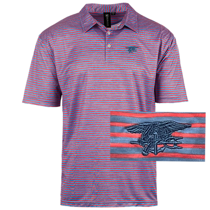 Burnside Trident Red/Blue Golf Polo Shirt