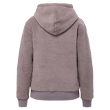 Ladies Trident Smokey Taupe Sherpa Hooded Pullover