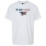 Youth US NAVY SEALS Trident Flag T-shirt