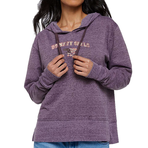 Ladies US NAVY SEALS with Trident Vintage Wash Hoodie