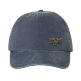 Trident Navy Pigment Dyed Twill Cap