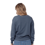 Women's Washed Denim Trident Terry Throwback Pullover
