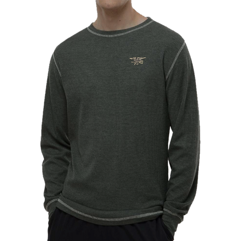 Trident Charcoal Heather Vintage Thermal Long Sleeve T-Shirt