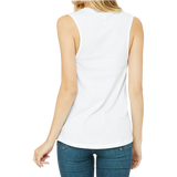 Women's Trident White Jersey Muscle Tank