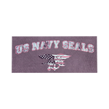 Ladies Plum Garment-Dyed Mid-Length Trident Flag Crewneck Sweatshirt