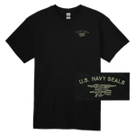 Black Youth T-shirt with US Navy SEALs and Trident