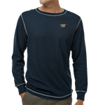 Gold Trident Vintage Navy Thermal Long Sleeve T-shirt