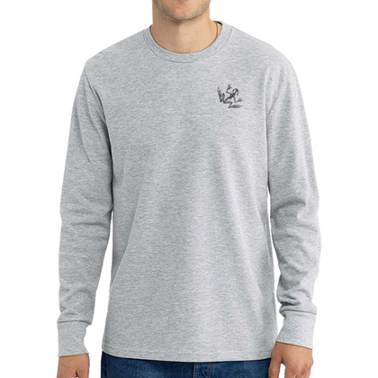 Bone Frog Heather Gray Thermal Long Sleeve Tee