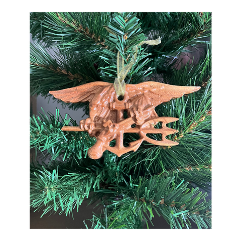 Sapele Trident Wooden Ornament