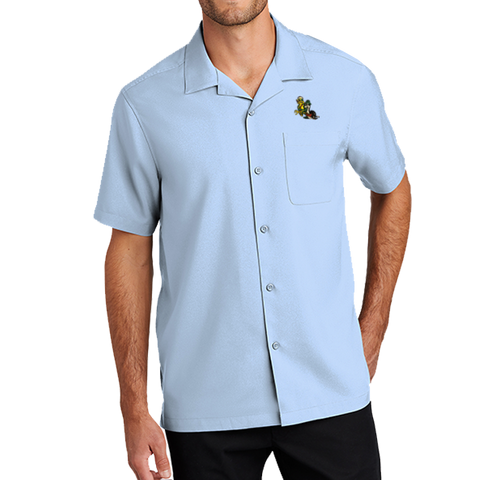 Men's Freddy & Sammy Cloud Blue Short Sleeve Performance Camp Shirt