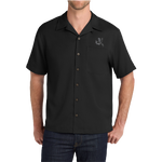 Bone Frog Easy Care Black Camp Shirt