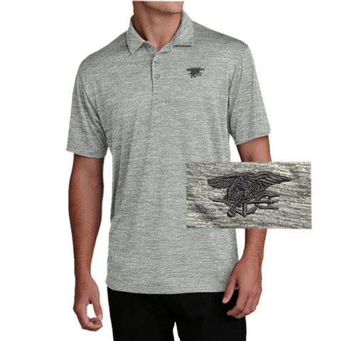 Trident Sport-Tek Posicharge Silver Electric Polo
