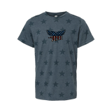 Stars and Stripes Trident Star Print Youth Tee