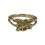14K Yellow Gold Ladies Trident Ring - UDT-SEAL Store
 - 1