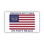 Decal Freedom Isn't Free Flag with Trident