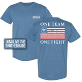American Flag One Team One Fight Tshirt